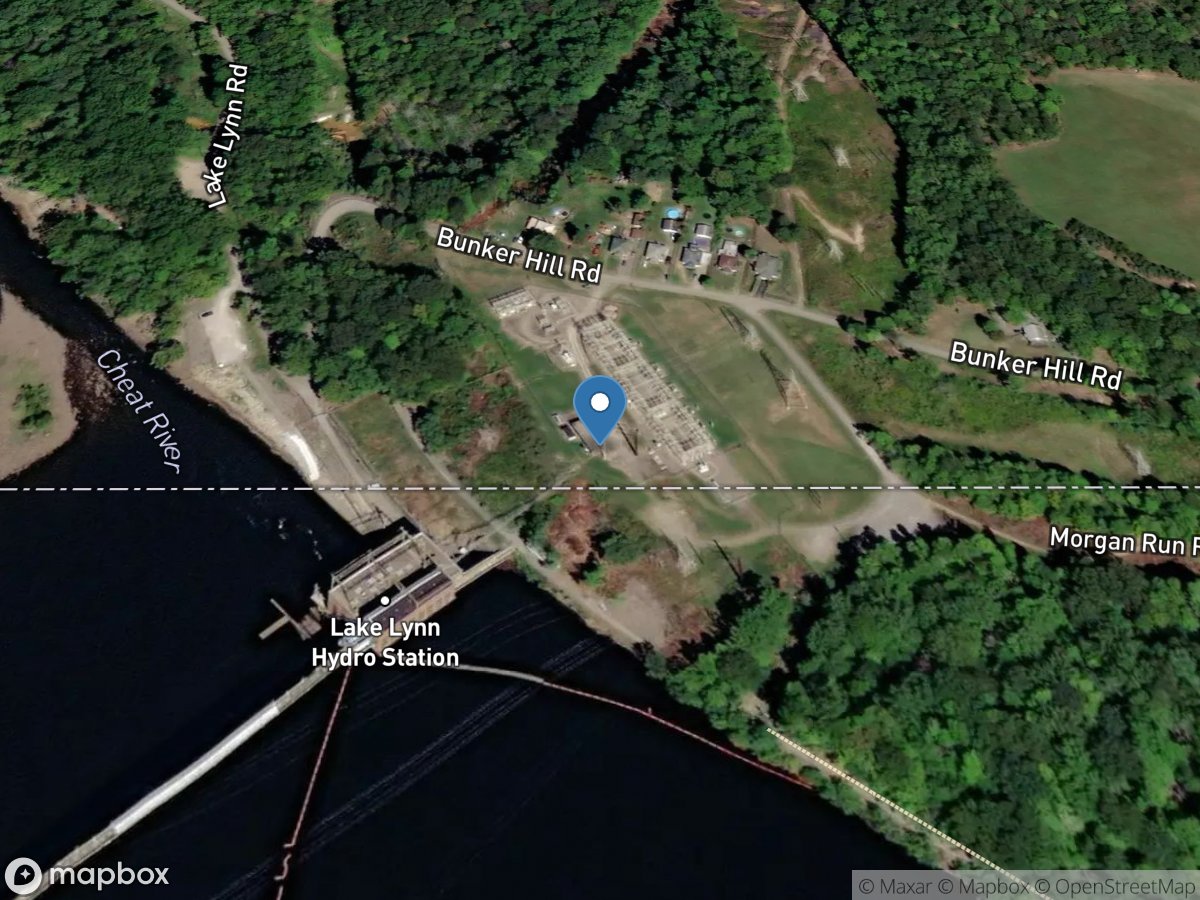 Cheat River at Lake Lynn, PA location