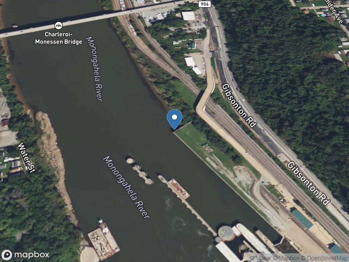 Monongahela River at Charleroi, PA location