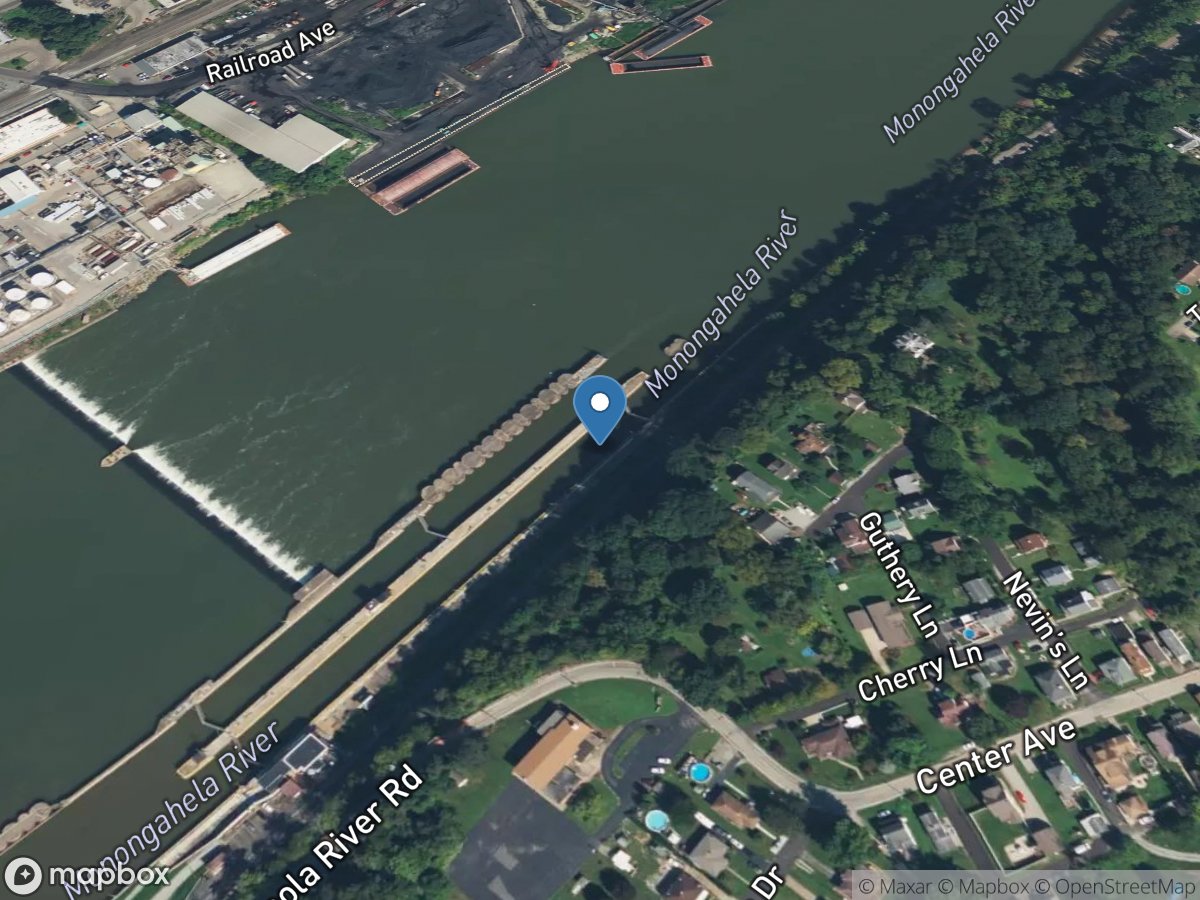 Monongahela River below Lock & Dam 3 at Elizabeth location