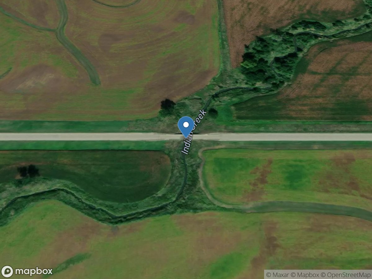 Indian Creek near Emerson, IA location