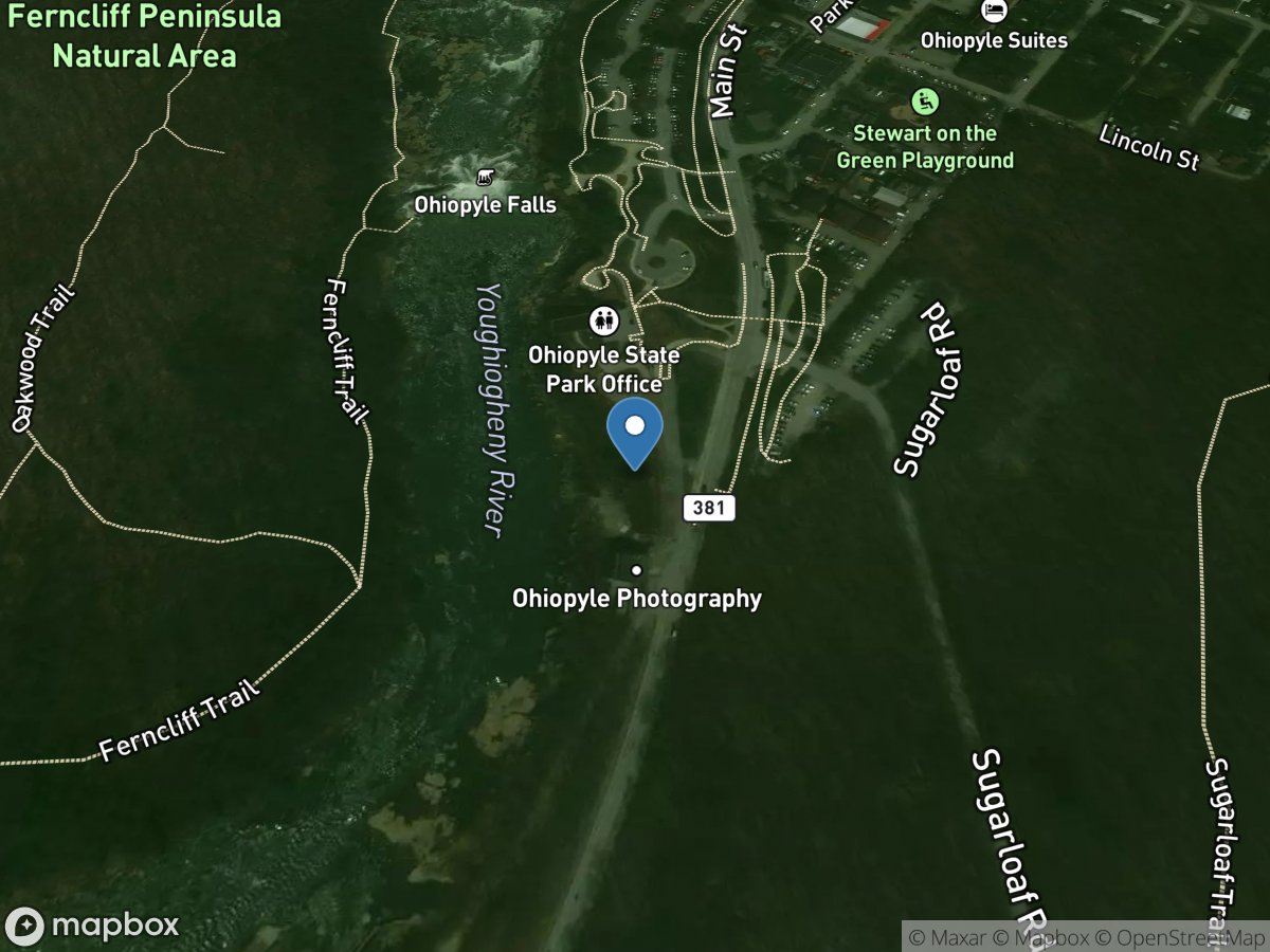 Youghiogheny River at Ohiopyle, PA location