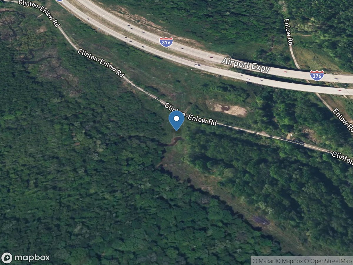 W Branch UT Montour Run near Clinton Enlow Rd, Enlow, PA location