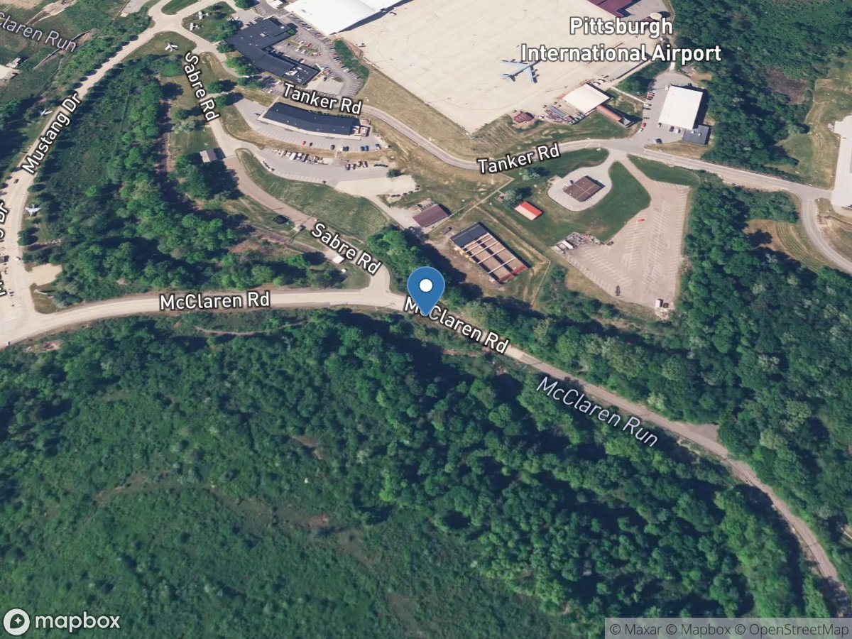 McClarens Run DS of SWOF 009 near Coraopolis Hts, PA location