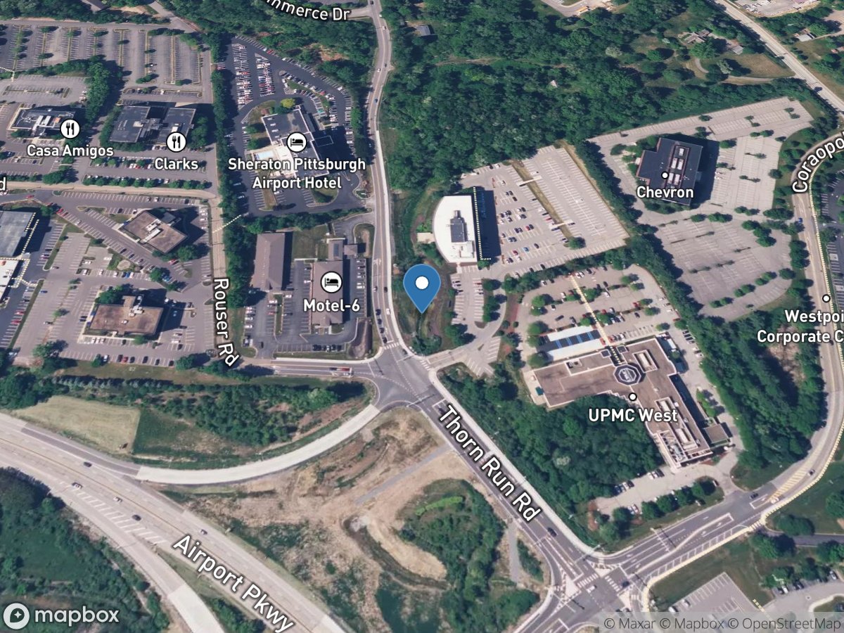 Meeks Creek near Thorn Run Rd, at Moon Twp, PA location