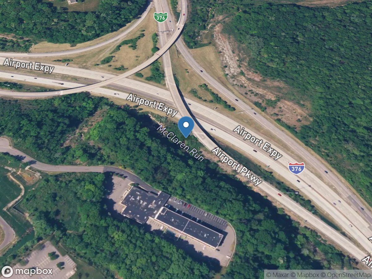 Meeks Creek at Mouth near Coraopolis Heights, PA location