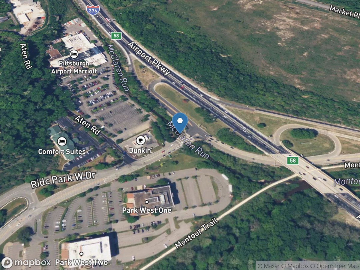 McClarens Run, Cliff Mine Rd, near Coraopolis Hts PA location