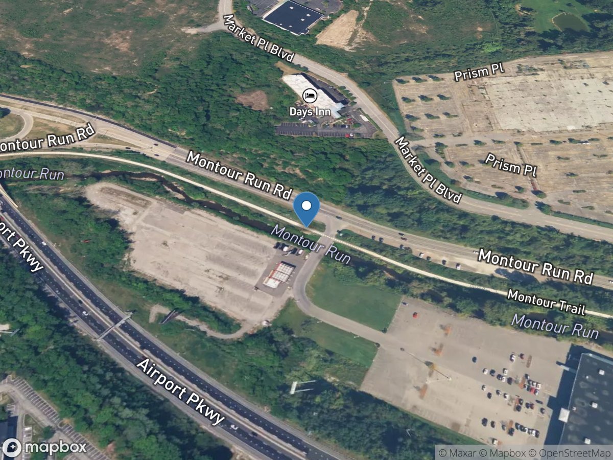 Montour Run at Scott Station near Imperial, PA location