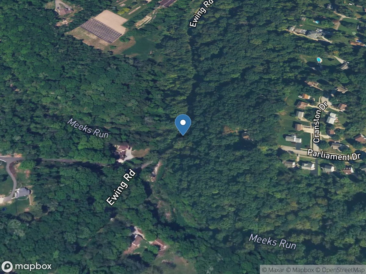 Meeks Run at Ewing Road at Moon Township, PA location
