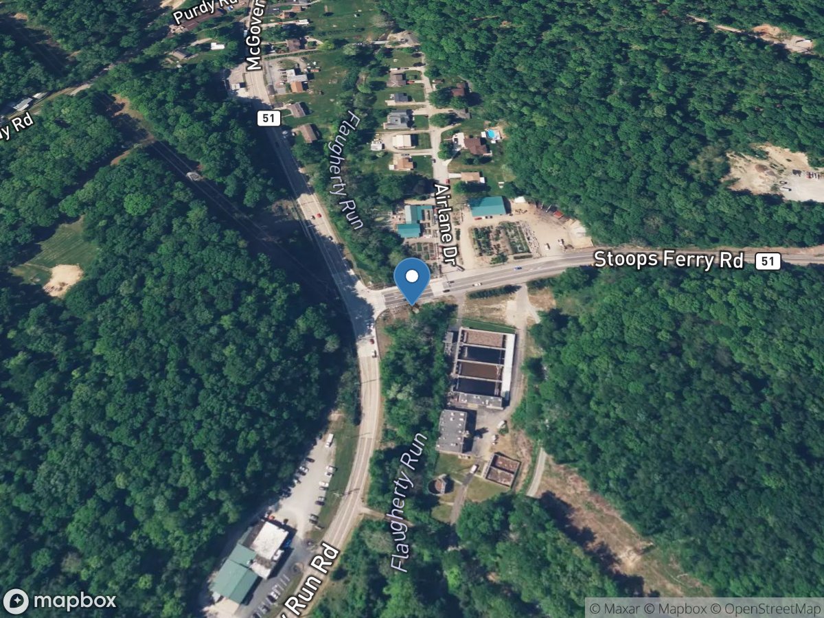 Flaugherty Run, Stoops Ferry Road near Bon Meade PA location