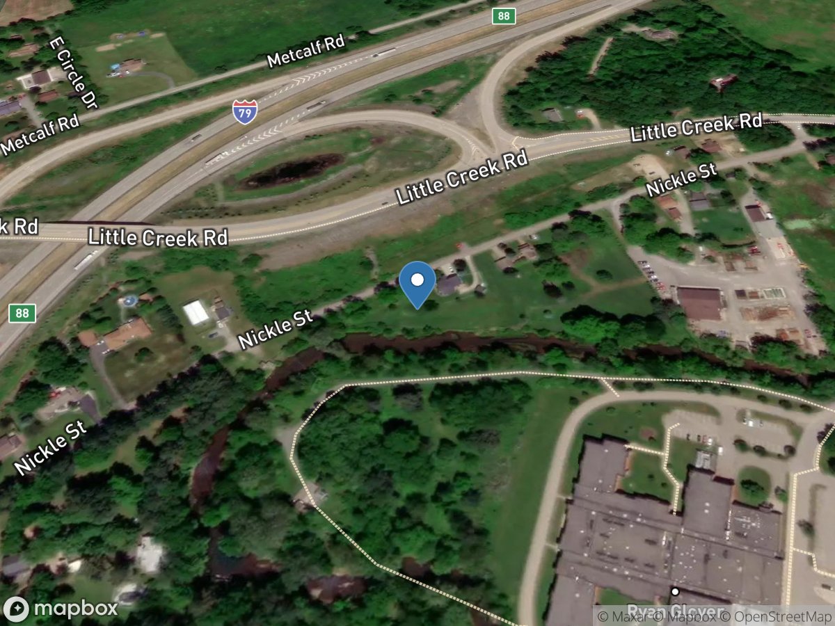 Little Connoquenessing Creek at Harmony, PA location