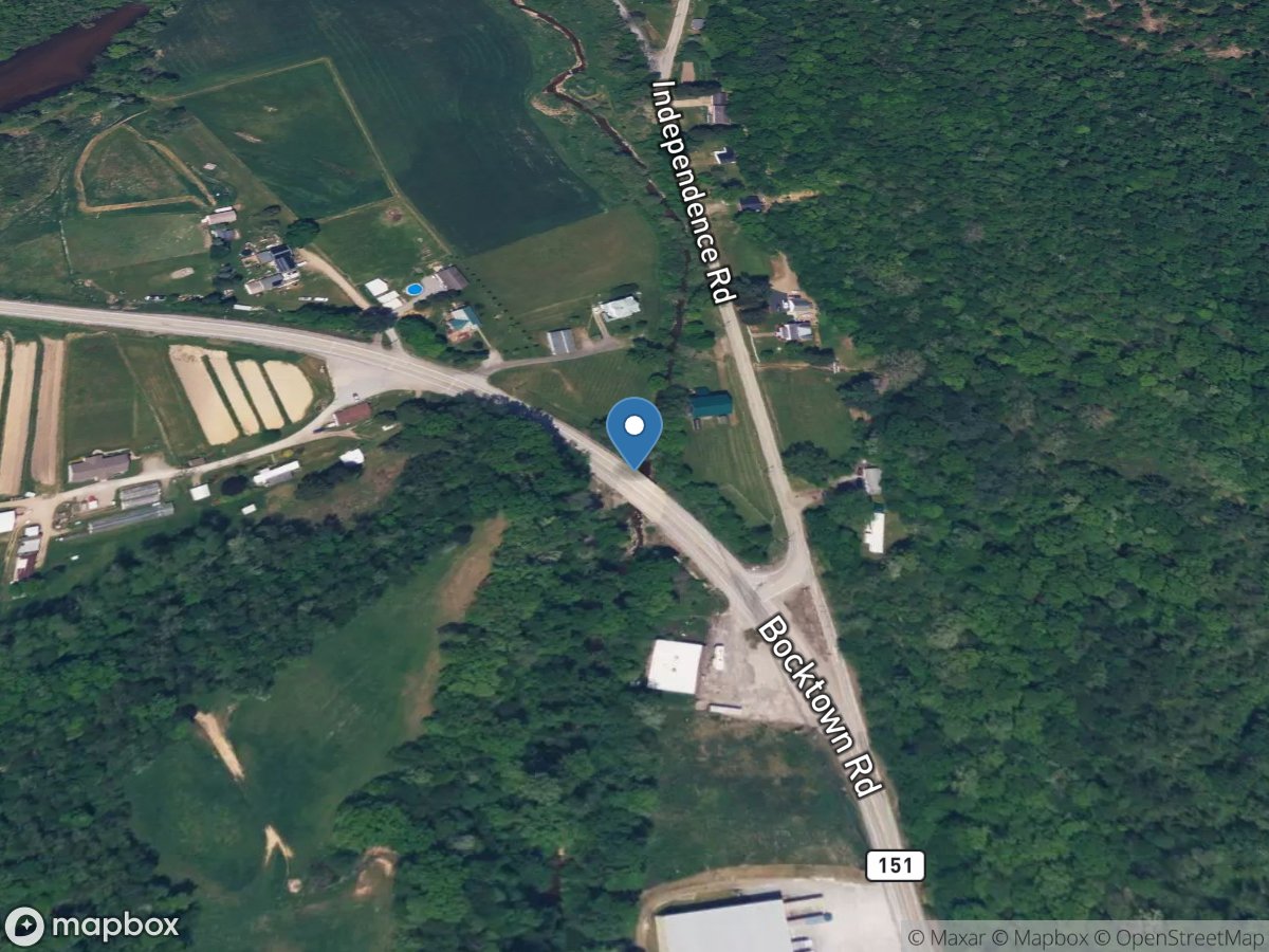 Raredon Run at Bocktown Road at Independence Twp, PA location