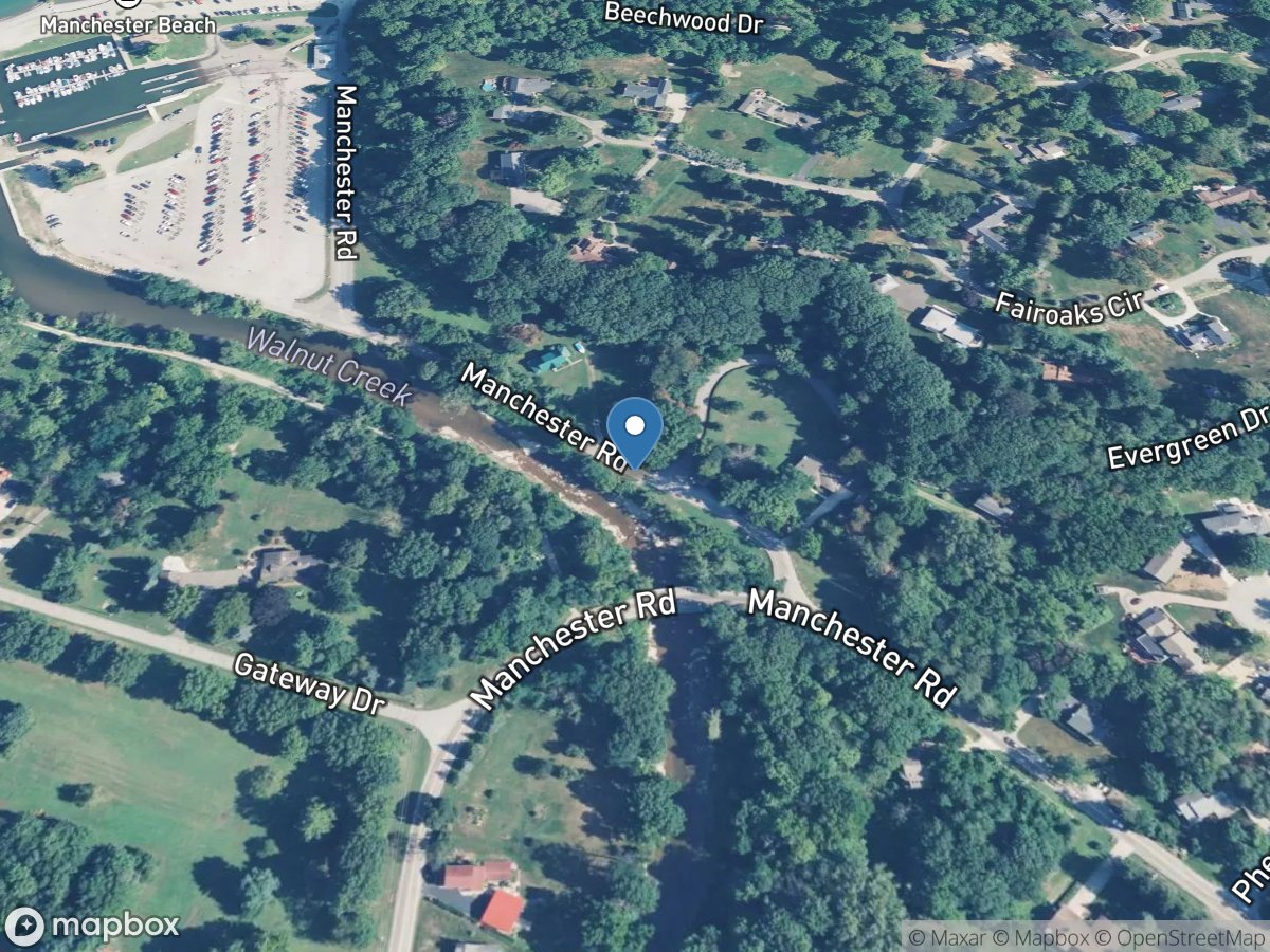 Walnut Creek Upstream Pool, near Erie, PA location