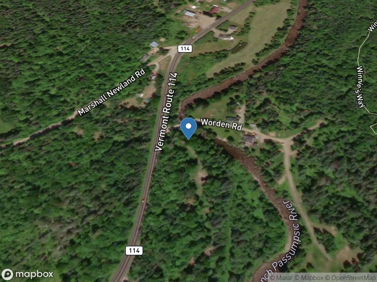 East Branch Passumpsic River near East Haven, VT location