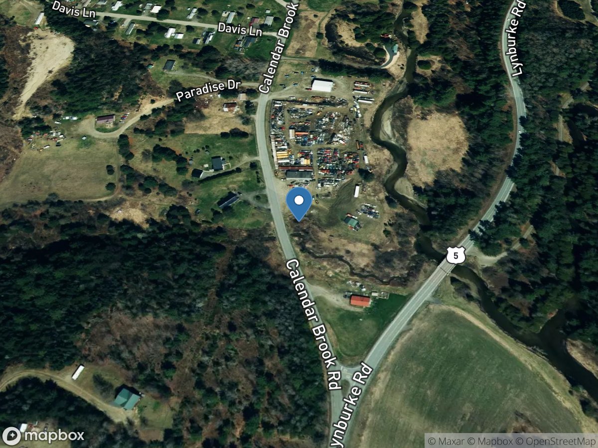 Quimby Brook near Lyndonville, VT location