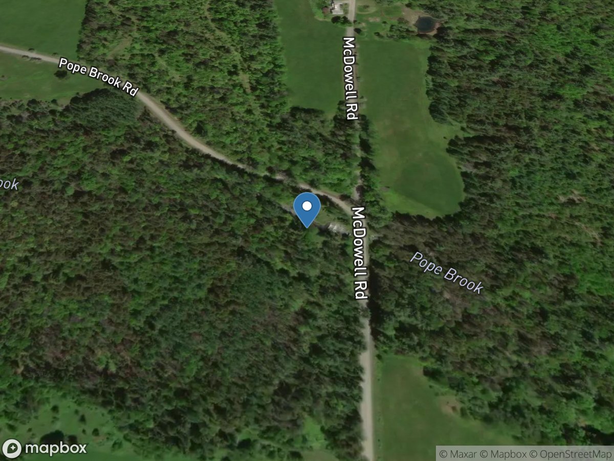 Pope Brook (site W-3) near North Danville, VT location