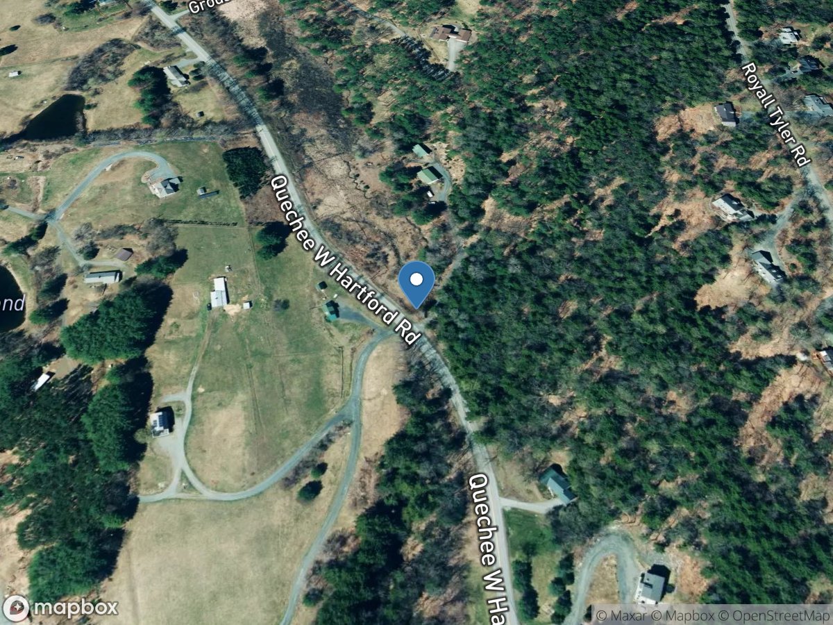 Ottauquechee River Tributary near Quechee, VT location