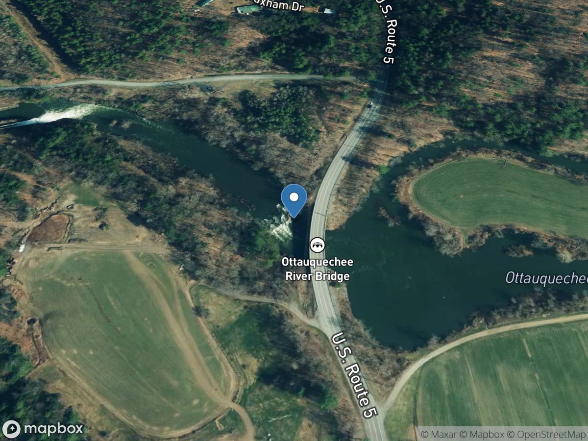 Ottauquechee River at North Hartland, VT location
