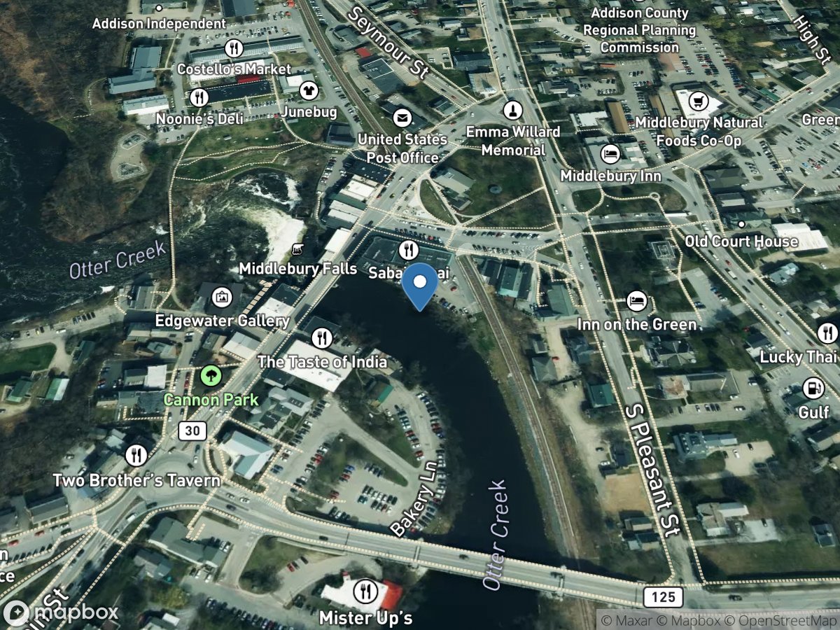 Otter Creek at Middlebury, VT location