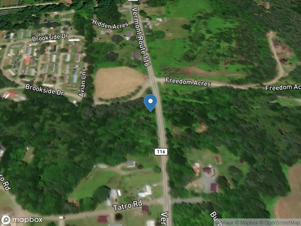 Lewis Creek Tributary at Starksboro, VT location