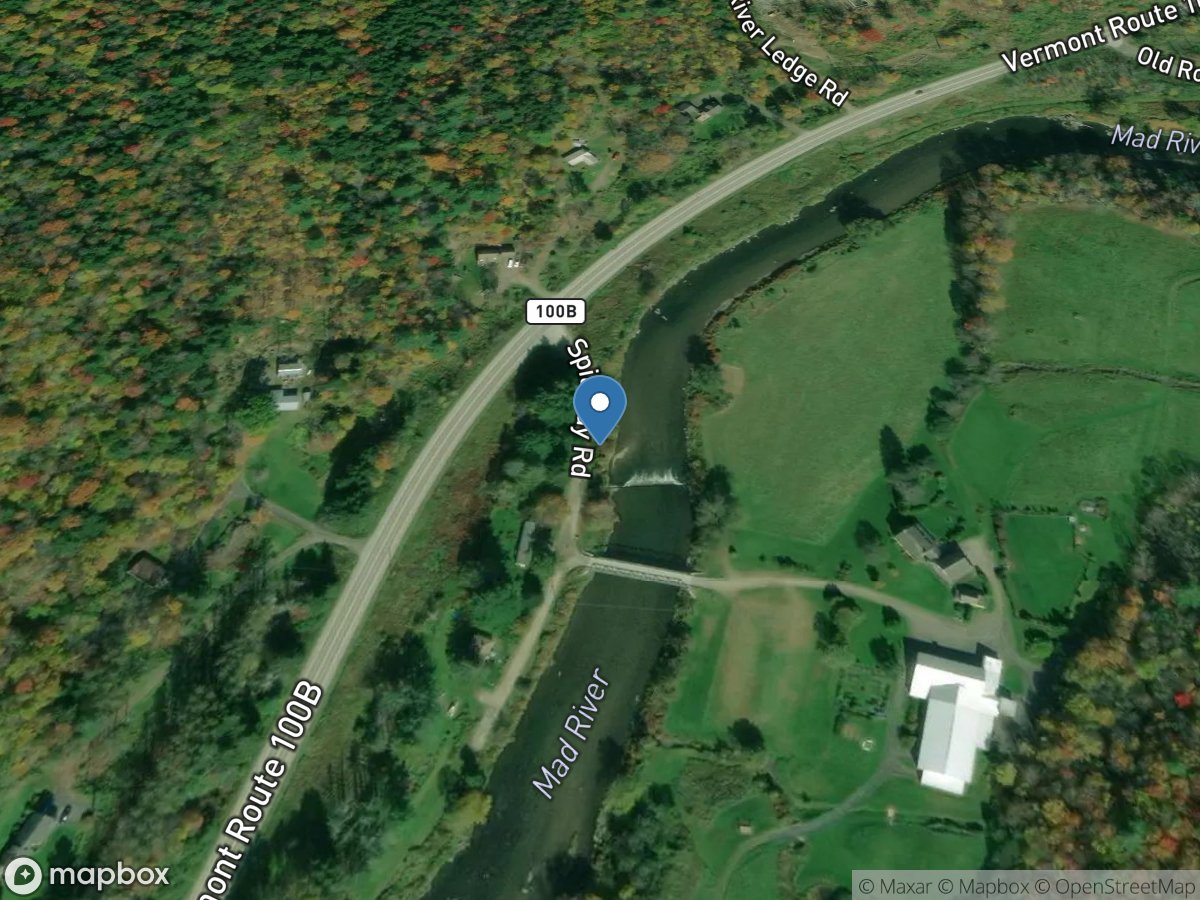 Mad River near Moretown, VT location