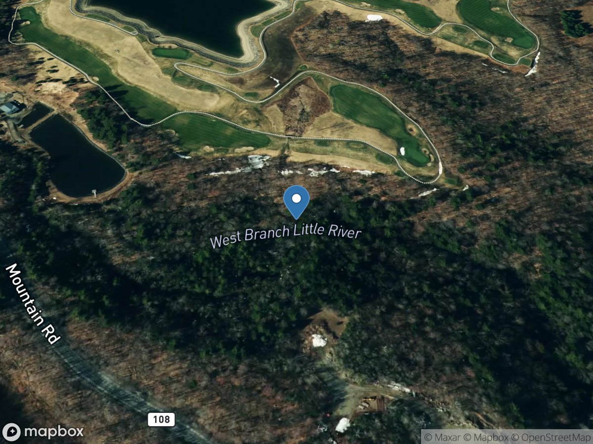 W Branch Little River above Bingham Falls near Stowe, VT location