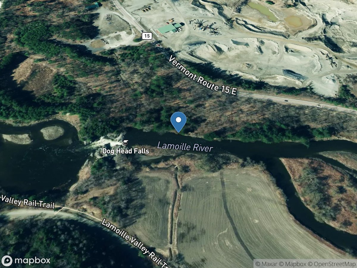 Lamoille River at Johnson, VT location