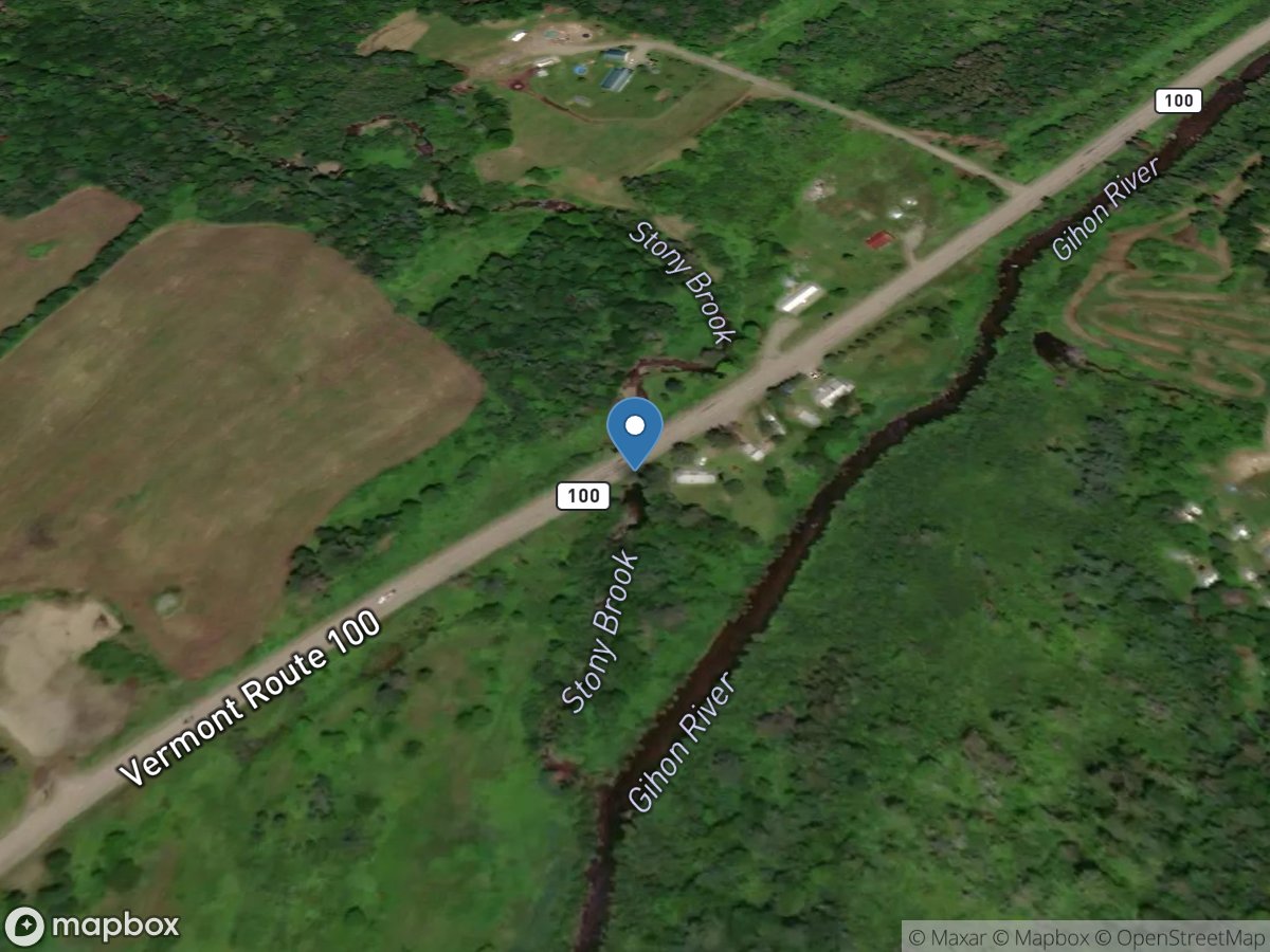 Stony Brook near Eden, VT location