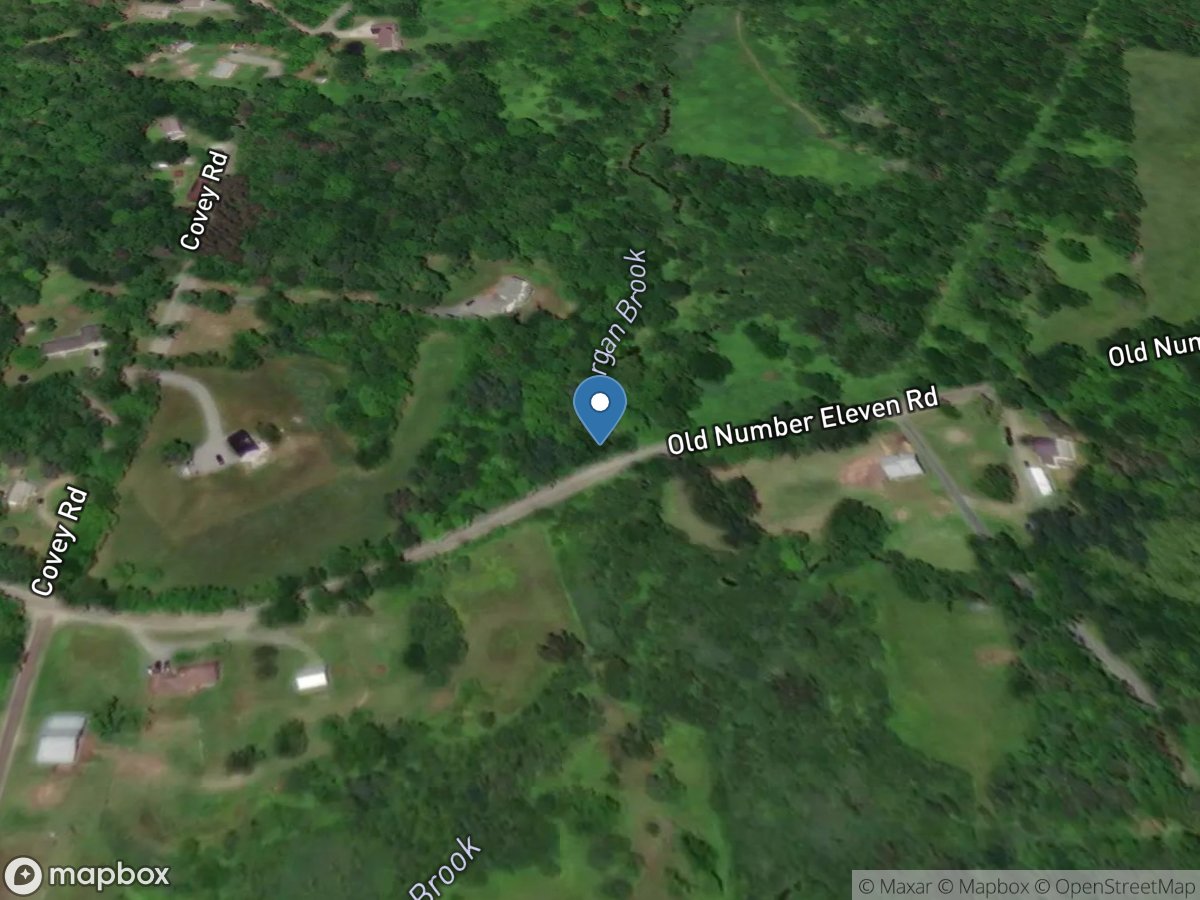 MORGAN Branch Tributary @ OLD NO 11 RD, Near WESTFORD, VT location