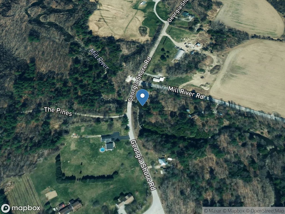 Mill River at Georgia Shore RD, near ST Albans, VT location