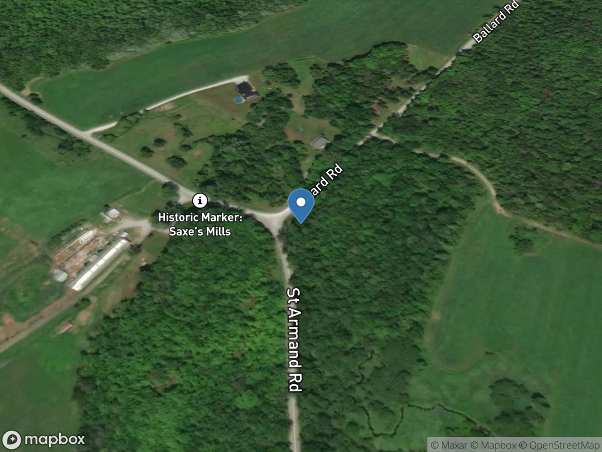 Saxe Brook near Highgate Springs, VT location