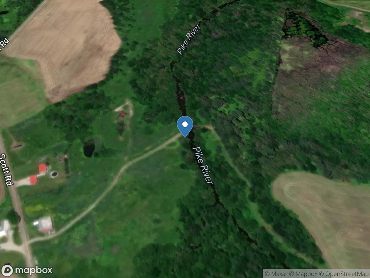 Pike River at East Franklin, near Enosburg Falls, VT location