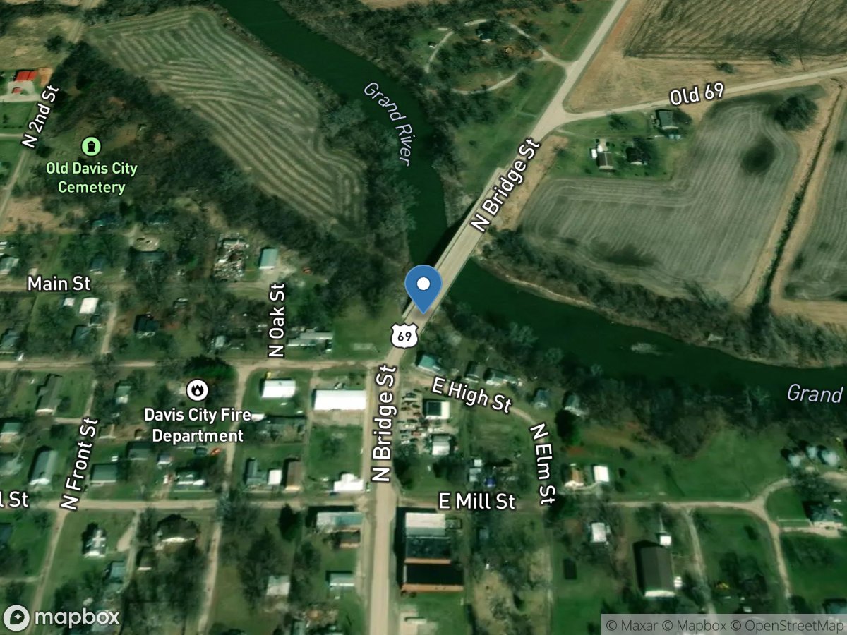 Thompson River at Davis City, IA location