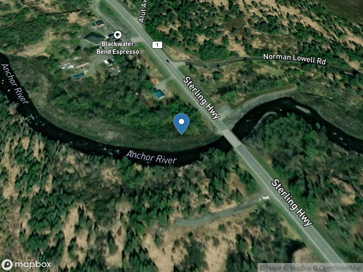 Anchor River near Anchor Point AK location