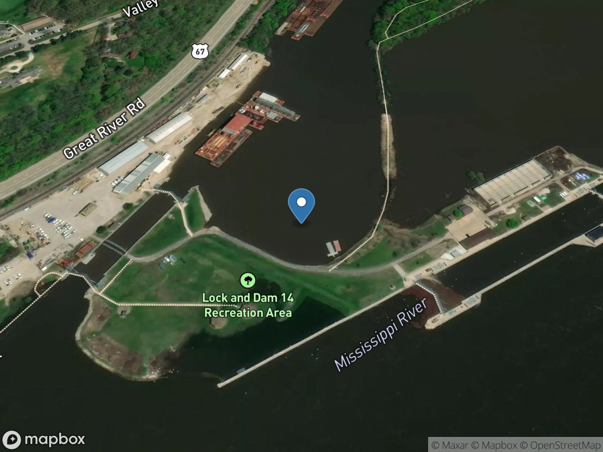 Mississippi River at Lock & DAM 14 (corps) location