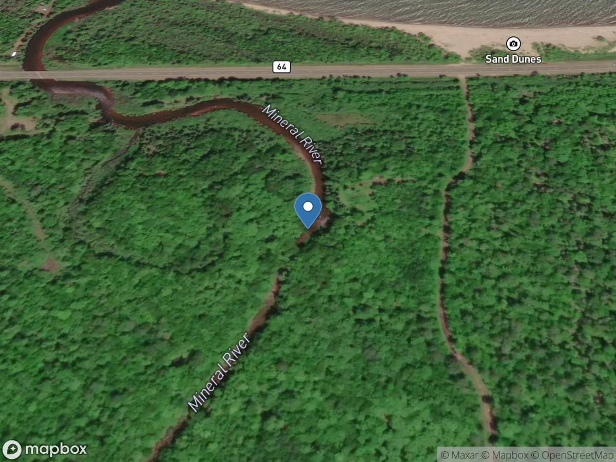 Mineral River Ds of Native Creek near Silver City, MI location