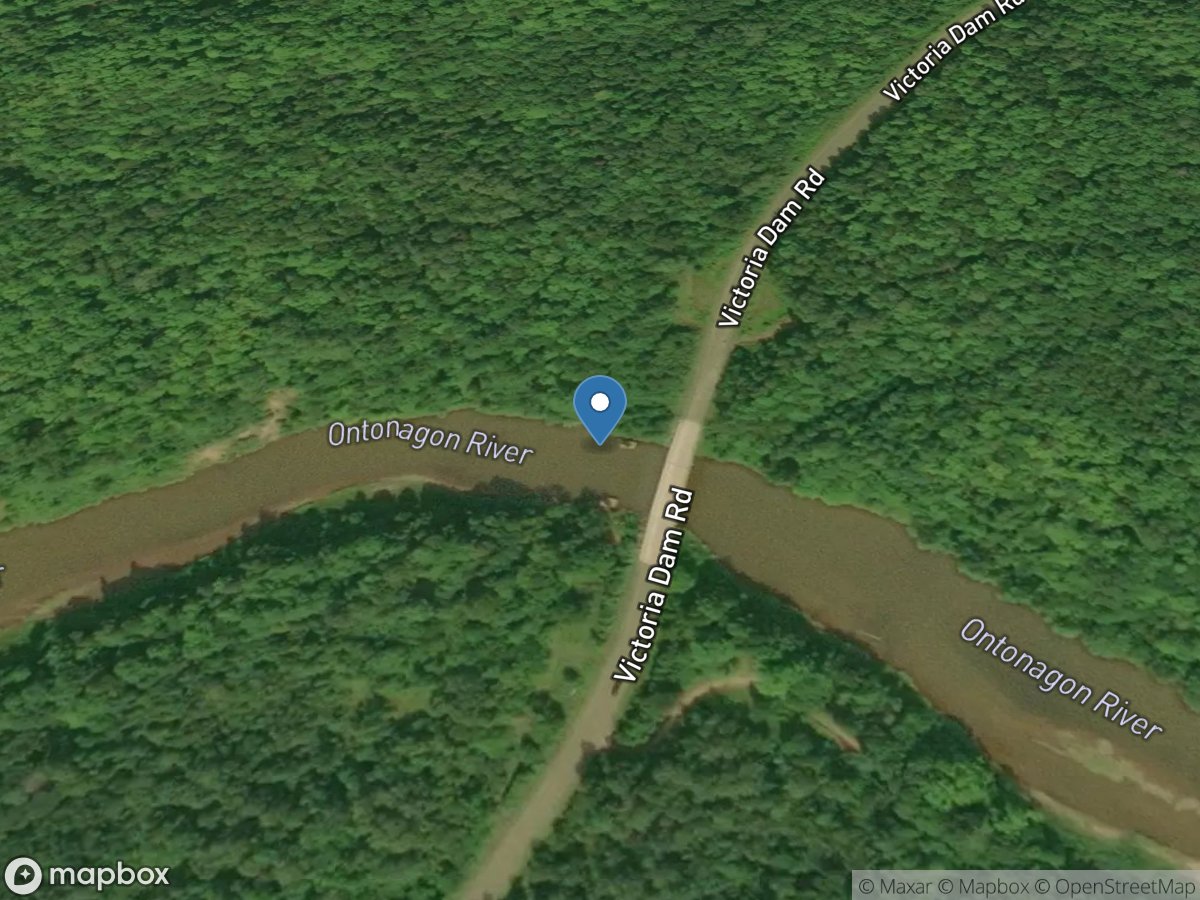 Ontonagon River near Rockland, MI location