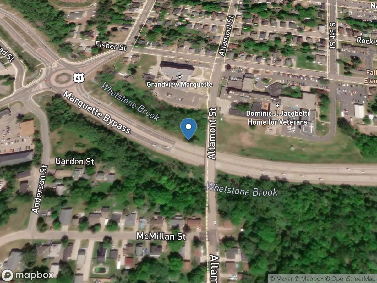 Whetstone Brook at Altamont ST at Marquette, MI location