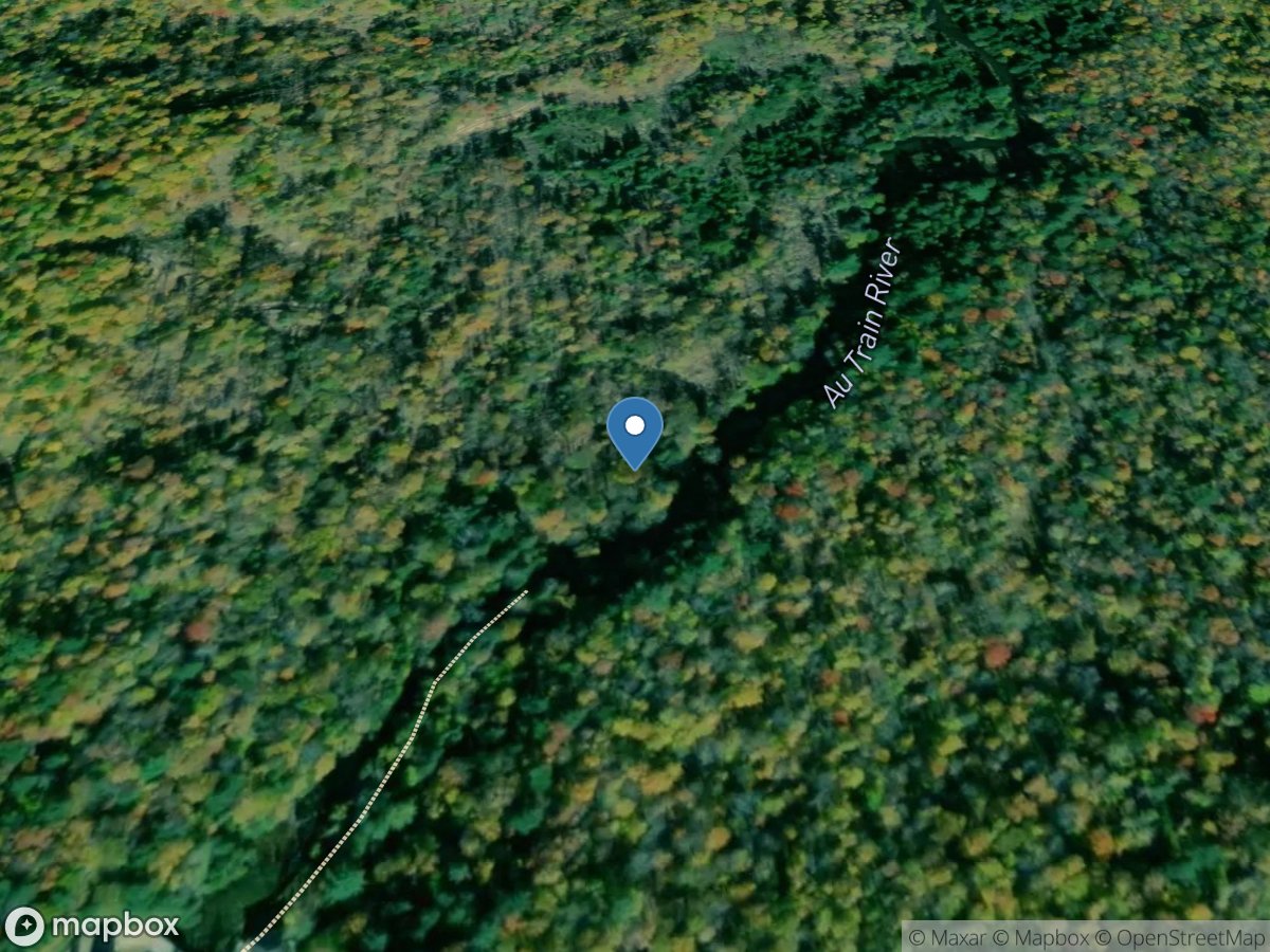 Au Train River at Forest Lake, MI location