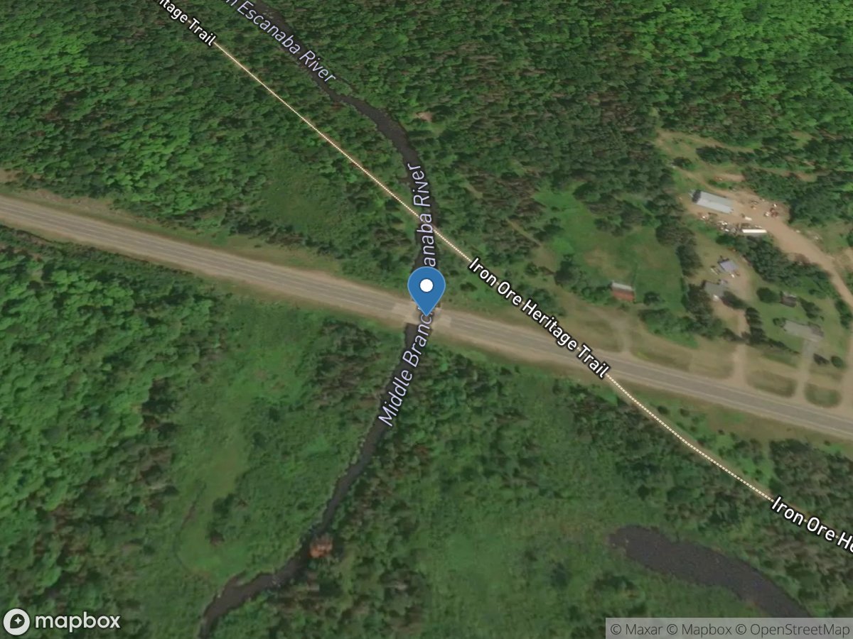 M Branch ESCANABA River At US Highway 41 Near HUMBOLDT, MI location