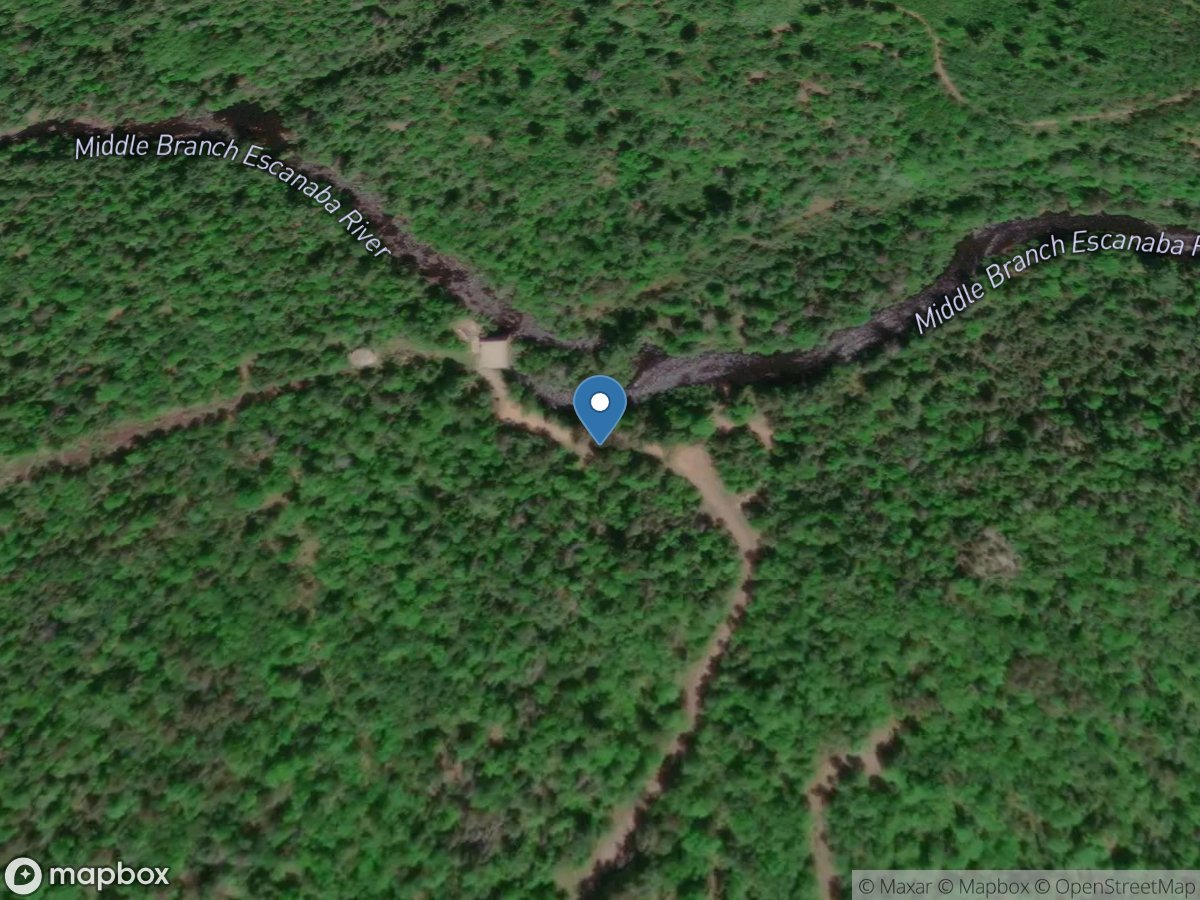 Middle Branch Escanaba River near Princeton, MI location