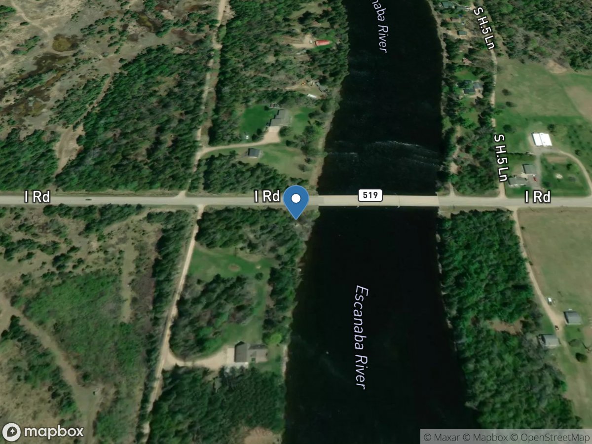 Escanaba River at Cornell, MI location