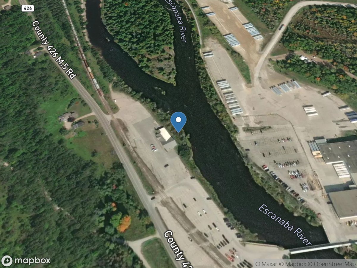 Escanaba River near Wells, MI location