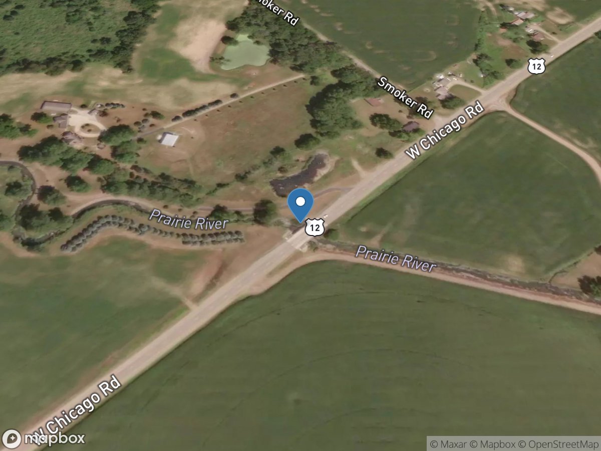 Prairie River at US 12 near Burr Oak, MI location