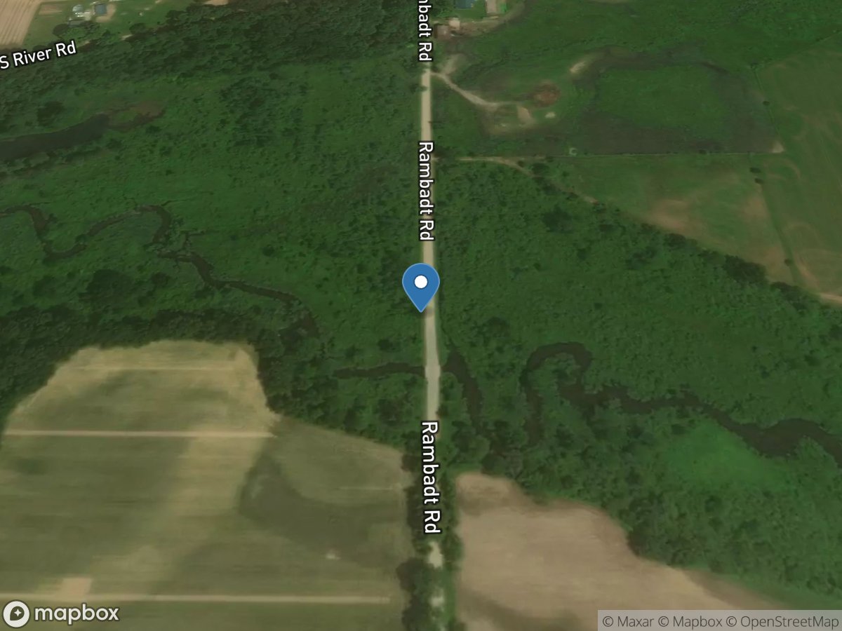 Spring Creek at Rambadt Road near Centreville, MI location