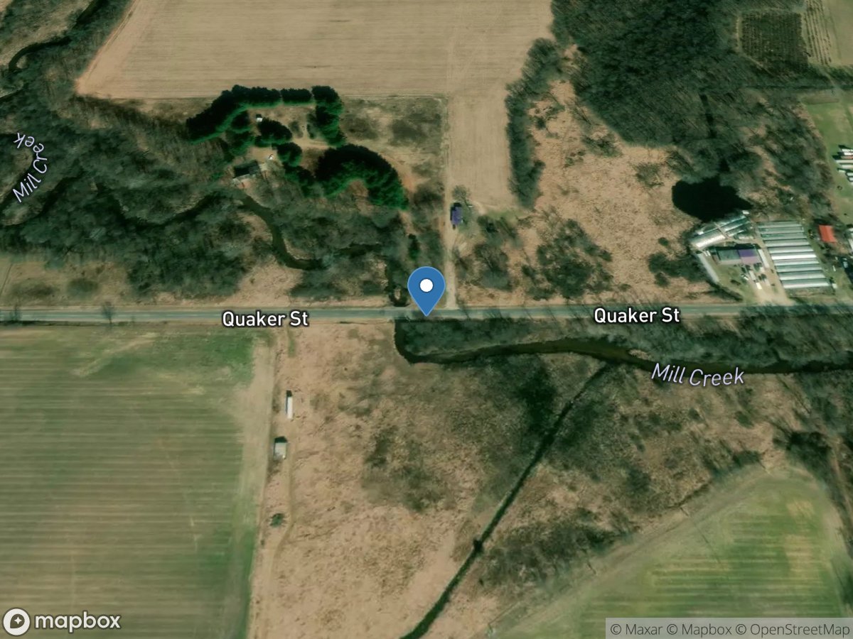 Mill Creek at Quaker Street near Mottville, MI location