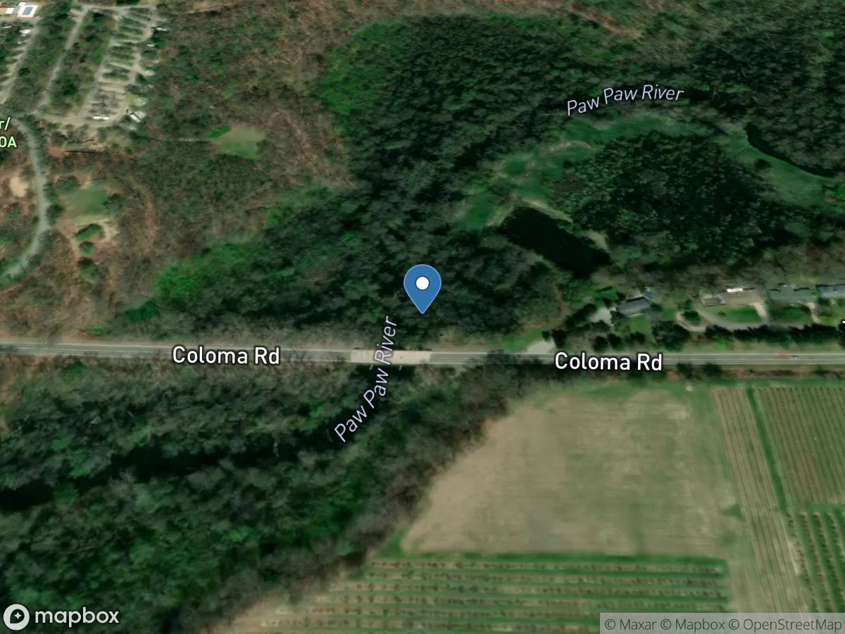 Paw Paw River at Riverside, MI location