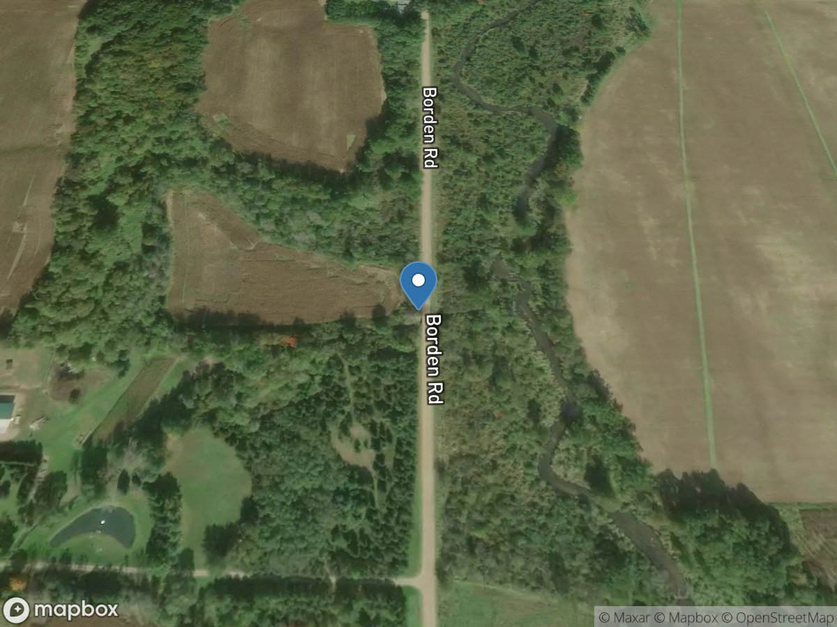 Conger Drain at Borden Road near Mosherville, MI location