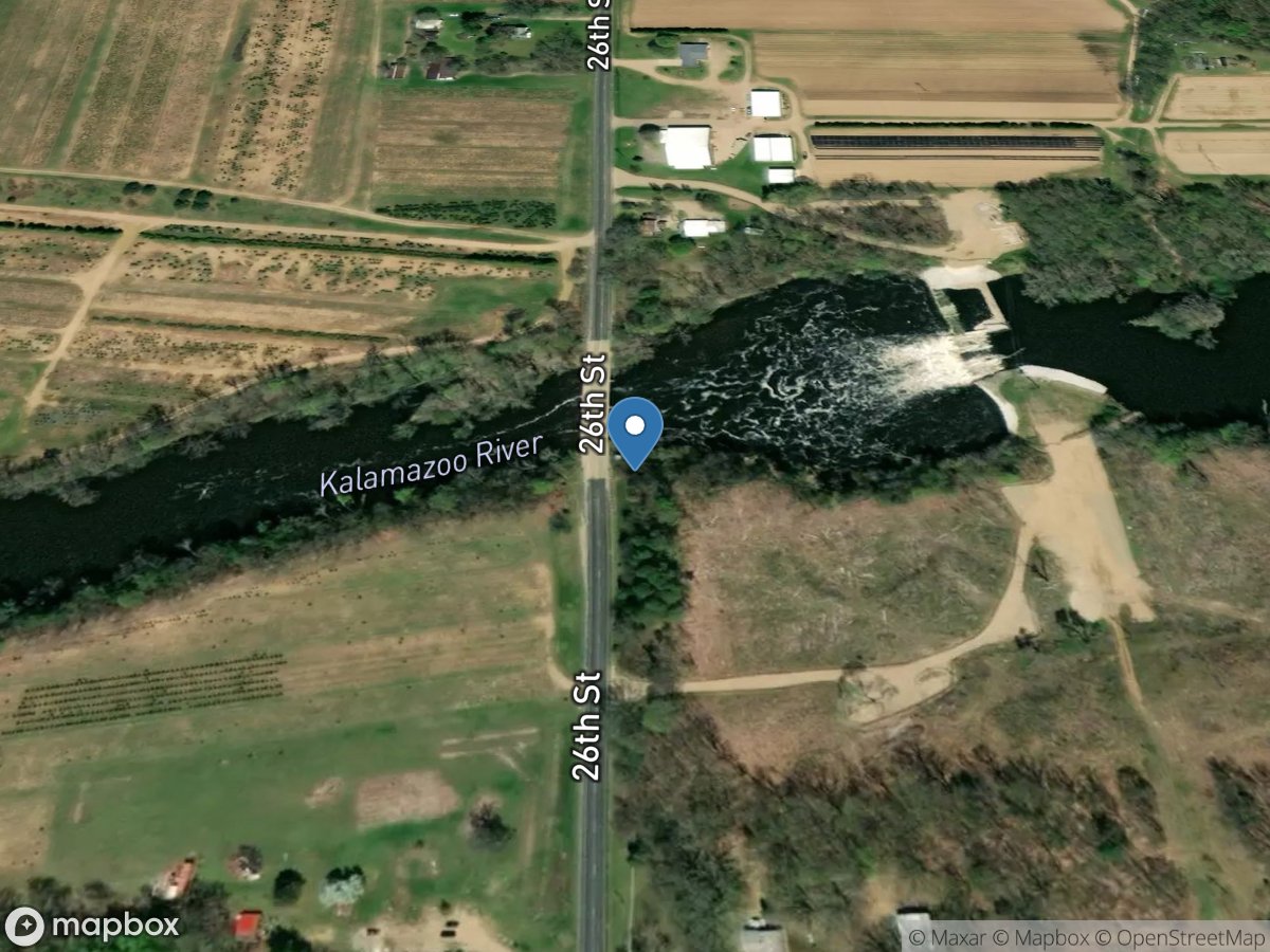 Kalamazoo River near Allegan, MI location