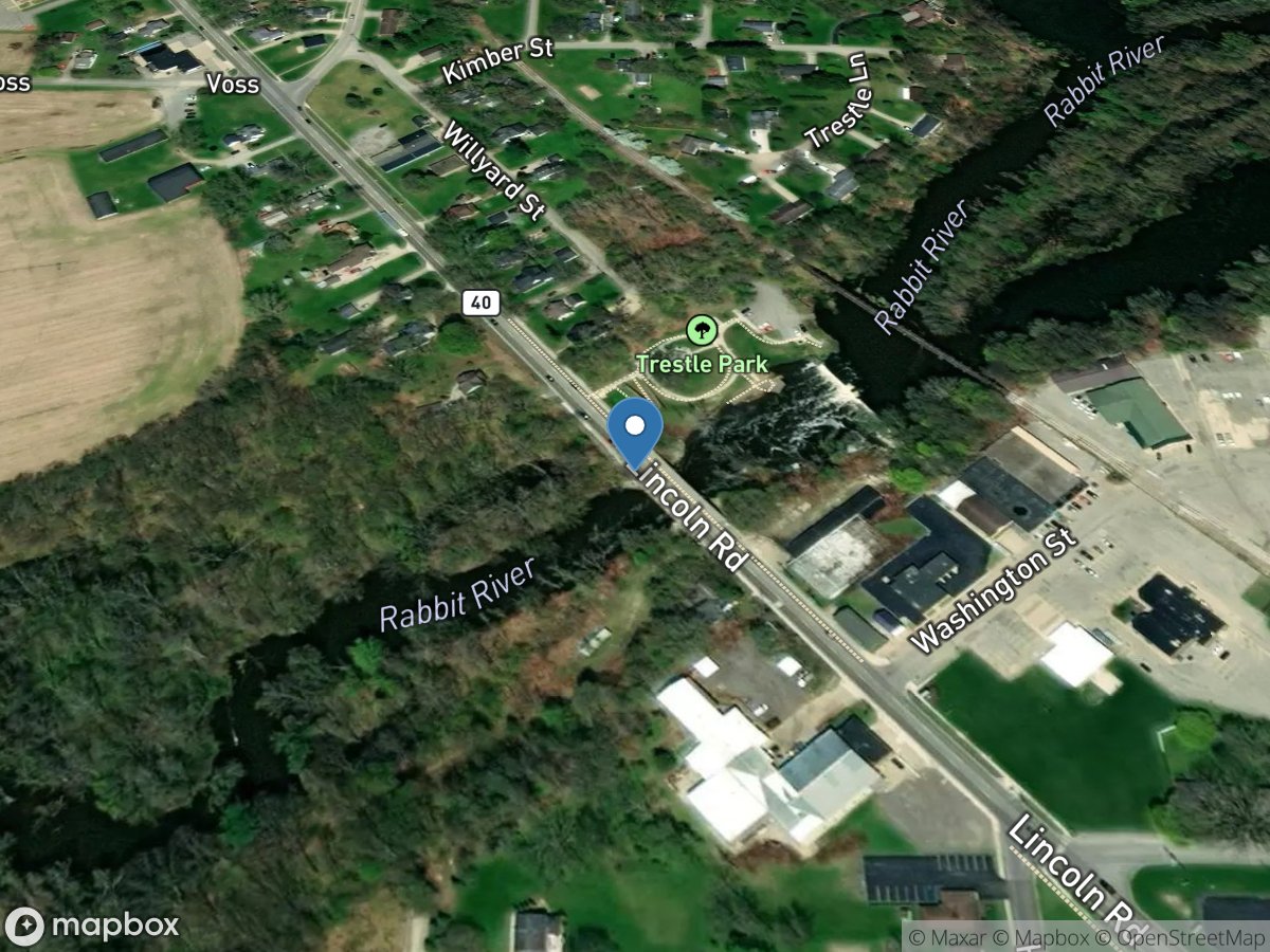 Rabbit River at State Highway 40 at Hamilton, MI location