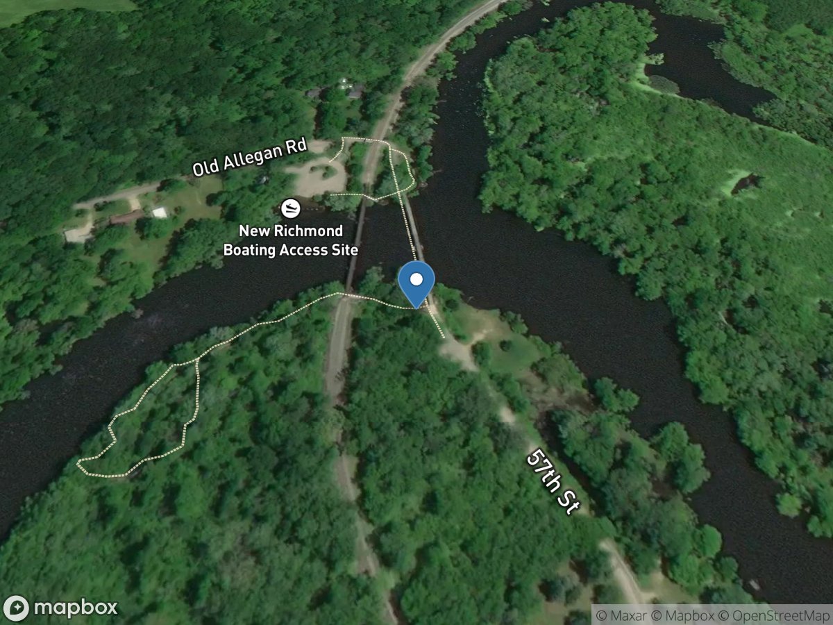 Kalamazoo River at New Richmond, MI location